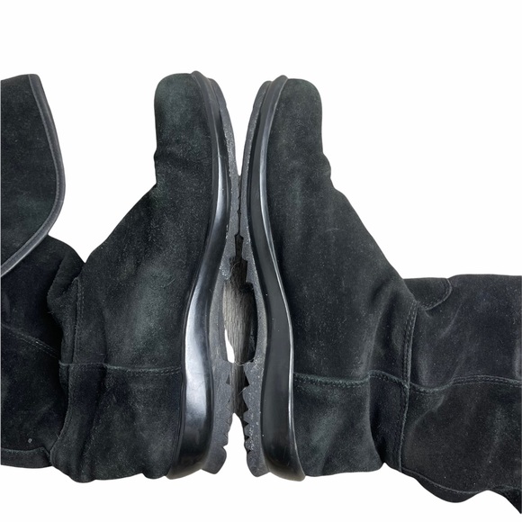 LA CANADIENNE Black Suede Over The Knee Boots 6.5 - Picture 7 of 12